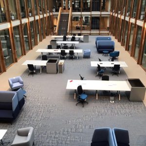 Studieplein op 2e etage Maria Montessorigebouw